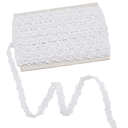 10M Polyester Braided Lace Ribbon DIY-WH0491-45A-1