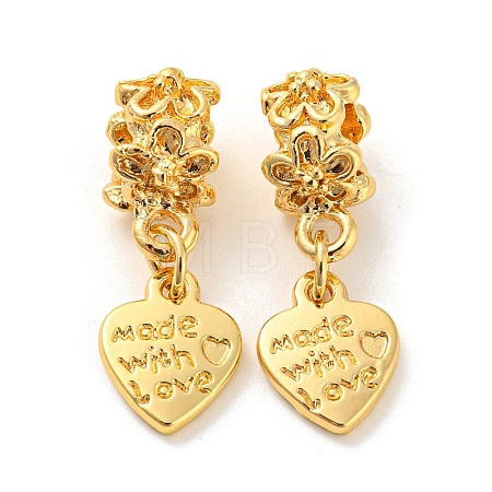 Tibetan Style Alloy European Dangle Charms PALLOY-F199-22G-1