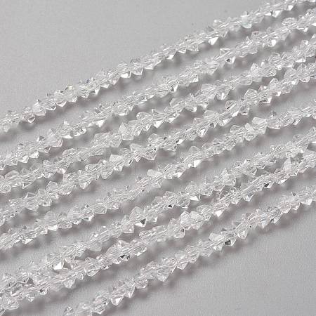 Transparent Solid Color Glass Beads Strands X-GLAA-L031-01-B01-1