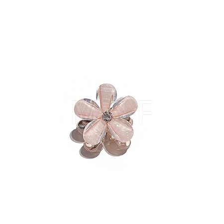 Plastic Flower Claw Hair Clips PW-WGF255D-04-1