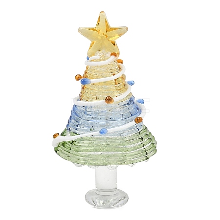 Handmade Lampwork Christmas Tree Ornaments LAMP-C026-06H-1
