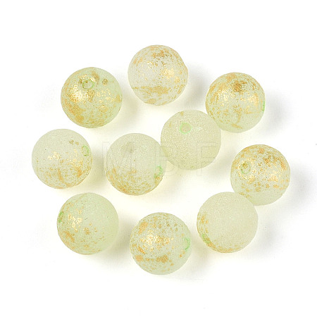 Baking Paint Glass Beads DGLA-N014-8mm-01I-1