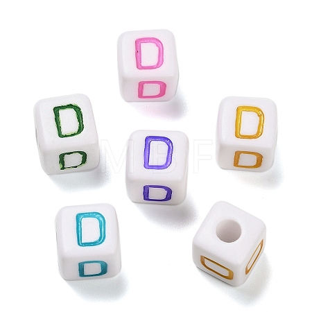 Opaque Acrylic Beads OACR-I022-01D-1