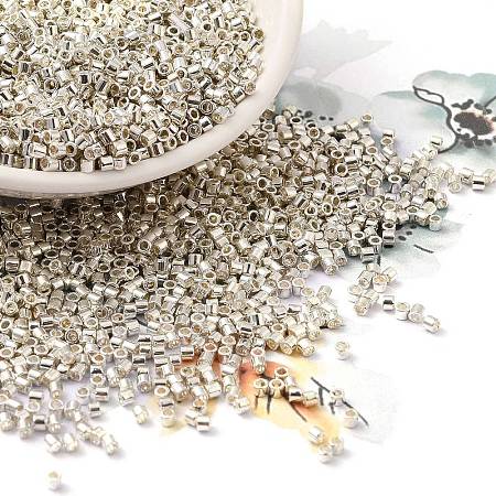 Electroplate Glass Seed Beads X-SEED-S042-01B-08-1