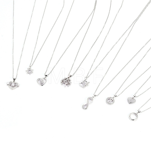 304 Stainless Steel Chain Necklaces NJEW-G335-43P-1