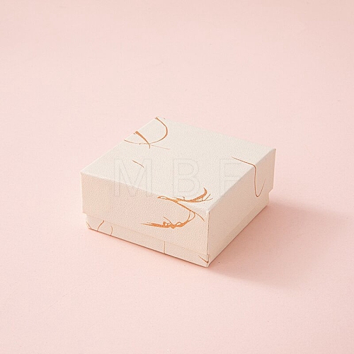 Square Cardboard Jewelry Gift Boxes with Sponge Inside PW-WG333EE-04-1