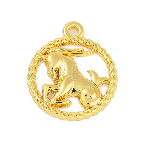 Twelve Constellations Alloy Pendants PALLOY-Q006-01C-G-1