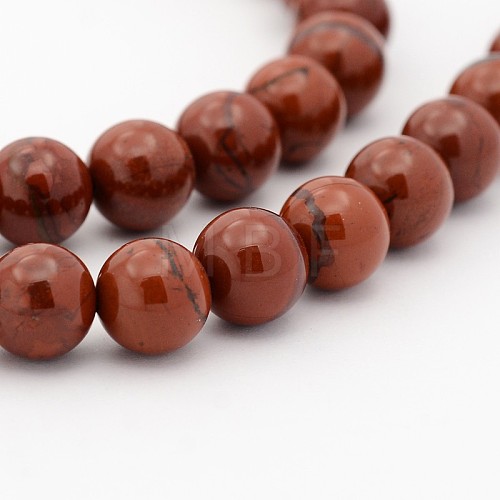 Natural Gemstone Round Bead Strands G-J302-08-10mm-1