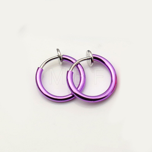 Brass Clip-on Earrings for Women WG23246-50-1