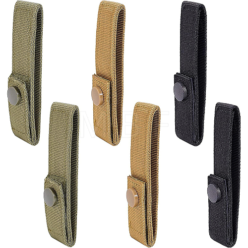6Pcs 3 Colors Nylon Tactical Molle Straps DIY-BC0009-29-1