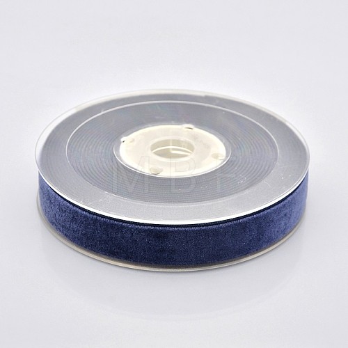 Polyester Velvet Ribbon for Gift Packing and Festival Decoration SRIB-M001-15mm-370-1