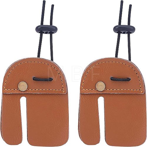 Leather Archery Finger Tab AJEW-WH0182-27-1