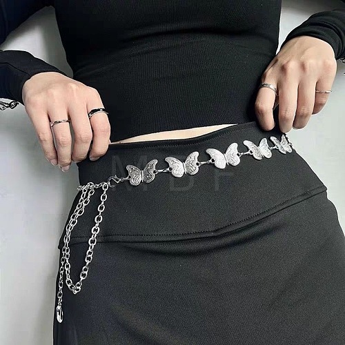 Zinc Alloy Butterfly Link Waist Chains WG2D3D9-01-1