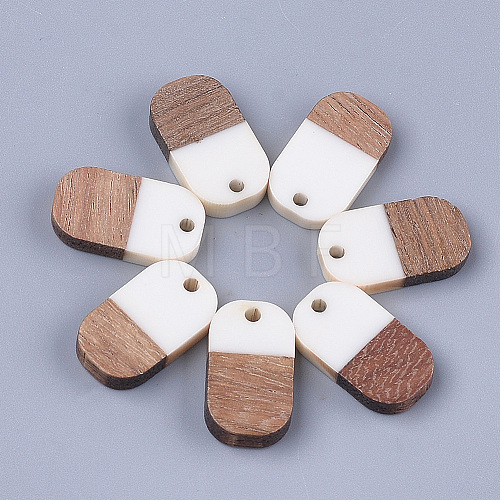 Resin & Walnut Wood Pendants RESI-S358-41B-1