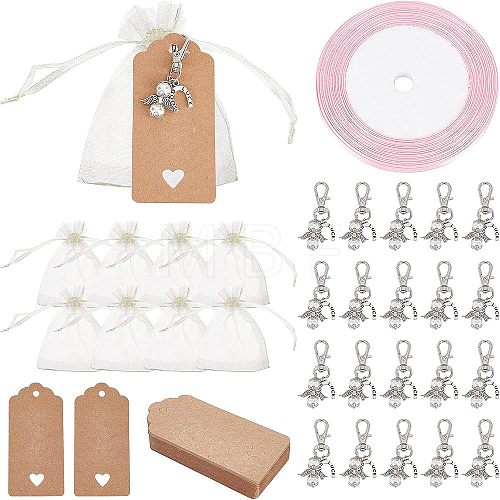   DIY Angel Series Keychain Gift Kits DIY-PH0001-22-1