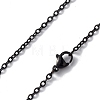304 Stainless Steel Cable Chain Necklace for Men Women NJEW-K245-024E-2