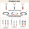 Natural & Synthetic Mixed Gemstone Chakra Yoga Jewelry Set SJEW-AN0001-40-2