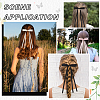 Polyester Ribbon Bowknot Alligator Hair Clips AJEW-CP0008-40A-6