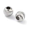 Rhodium Plated 925 Sterling Silver Beads STER-K173-01C-P-2