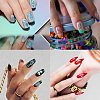 Stainless Steel DIY Nail Art Templates MRMJ-WH0092-018-7