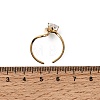304 Stainless Steel Cubic Zirconia Cuff Open Rings SA-CBA54F2-03B-G-2