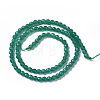 Natural Dyed & Heated Green Onyx Agate Beads Strands X-G-F596-12B-4mm-2