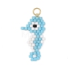 Glass Seed Beaded Pendants PALLOY-MZ01420-01-1
