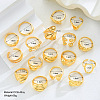 Alloy Mixed Shapes Cuff Open Rings Sets for Women WG69060-01-2