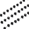 Oval Glass Beaded Chains CHS-A015-07P-1