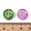 Baking Paint Transparent Glass Beads DGLA-N018-19-3