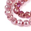 Anti-Tarnish Electroplate Glass Beads Strands GLAA-N064-6mm-03-3