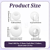 100Pcs 4 Styles Resin European Beads RESI-CP0001-14-2