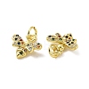 Brass Micro Pave Colorful Cubic Zirconia Charms KK-E068-VF103-3