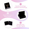 5Pcs Rhombus Textured Cardboard Jewelry Packing Boxes with Sponge Inside CBOX-TA0001-18F-4