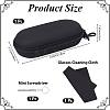 1Pc Oval PU Leather & Velvet Glasses Case AJEW-CN0007-22-2