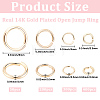 950Pcs Brass Open Jump Rings KK-BBC0027-72-2