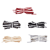 5 Pairs 5 Colors Two Tone Flat Polyester Braided Shoelaces DIY-FH0005-41B-02-1