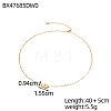 304 Stainless Steel Satellite Chain & Cable Chain Necklaces for Women STAS-OY018-25-2