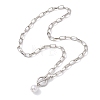 Imitation Pearl Beads Pendant Necklaces NJEW-JN04732-02-4