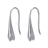 Anti-Tarnish Rhodium Plated 925 Sterling Silver Earring Hooks STER-K168-116P-1