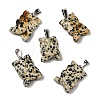 Natural Dalmatian Jasper Pendants G-B127-09P-08-2