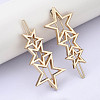 Alloy Hollow Geometric Hair Pin PHAR-N005-006G-5