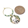 8Pcs 8 Styles Panda Alloy Enamel Wine Glass Charms AJEW-JO00211-5