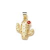 Brass Enamel Pendants FIND-I054-01C-G-1