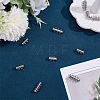 10 Sets 2 Styles 304 Stainless Steel Slide Lock Clasps STAS-ME0003-55-4
