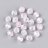 Transparent Spray Painted Glass Beads EGLA-N018-4mm-11-2
