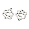 Hollow 201 Stainless Steel Pendants STAS-F337-10E-P-2