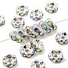 Brass Rhinestone Spacer Beads RB-A014-L6mm-28S-NF-1