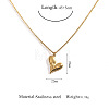 304 Stainless Steel Pendant Necklaces WGFEF8E-11-1