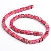 Dyed & Heated Natural Imperial Jasper Cube Beads Strands X-G-M273-02-6mm-2